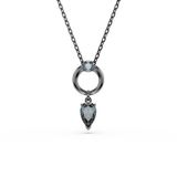 Colar Swarovski Mesmera Ketting Vrouwen Metaal Grijs/Zwart 42-47 CM