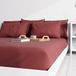 Hoeslaken, ZZZ Hoeslaken, effen, 140 x 190 cm, rood