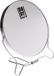 Dubbele make-up spiegel/scheerspiegel op standaard 14 cm - Zilver