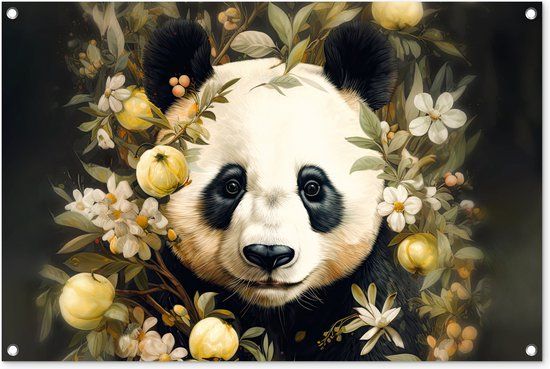 GreatGardenPosters Tuinposter Panda - 90x60 cm - Buitenposter