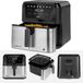 Teesa DIGITAL AIR FRYER XXL - Ölfreier Fritteuse - 8L - 1700W - Intuitives Bedienfeld