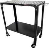 Relaxdays Mobiele lastafel - 91,5x88x46 cm - met wielen - staal - zwart