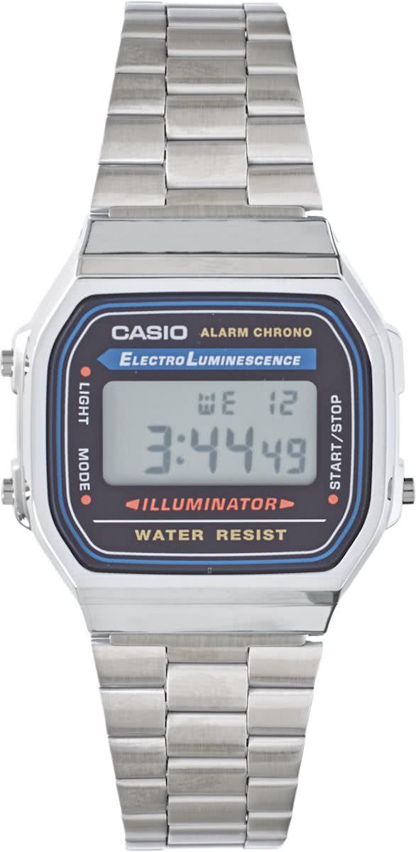 Casio Vintage Iconic A168WA-1YES Unisex Horloge 36,3 mm - Zilverkleurig