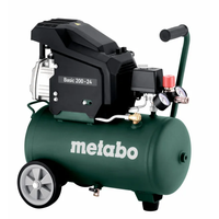 metabo Kompressor Basic 200-24, 8 bar persluchtcompressor met 24 l ketel