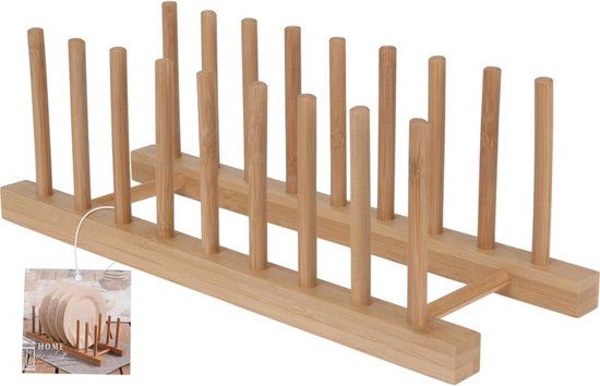 Home & Styling Bordhouder Natuurlijk Bamboe 34 x 12,5 x 12 cm
