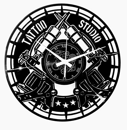 Instant Karma Clocks vinyl wandklok tattoo studio tatoeage, machines, Ink, vintage handgemaakt - 8050030251189