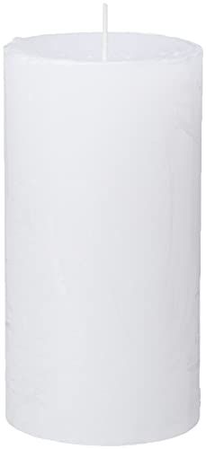 Spaas 6 Rustieke geurloze cilinderkaarsen 68/130 mm, ± 60 uur - wit