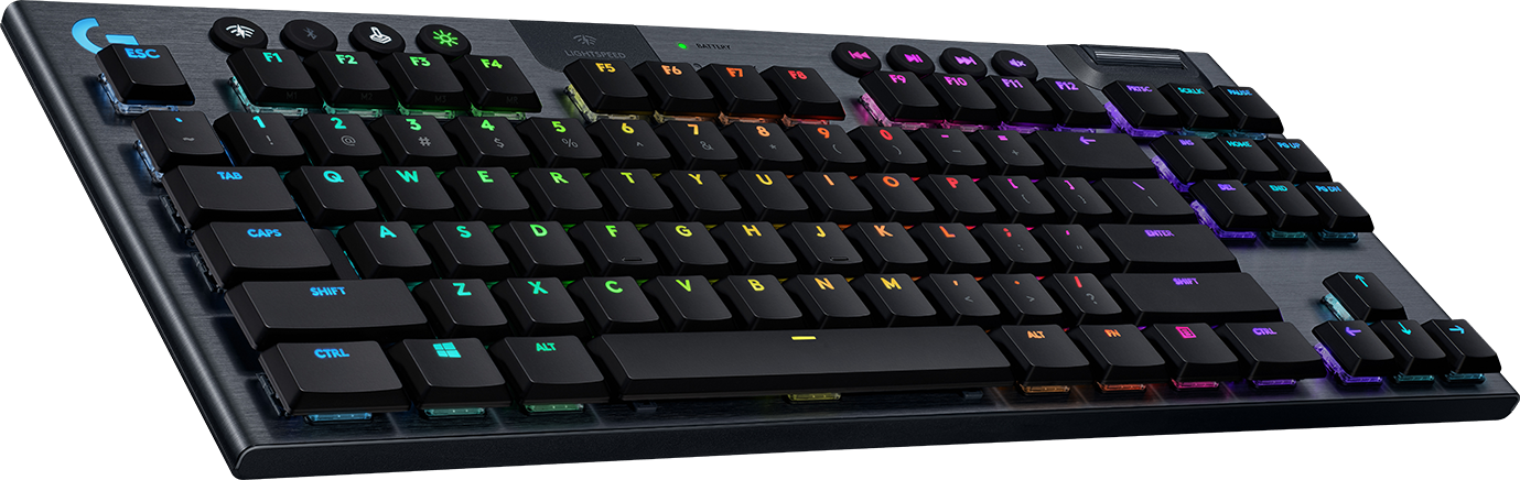 Logitech G915 TKL Tenkeyless LIGHTSPEED Wireless RGB Mechanical Gaming Keyboard - GL Clicky