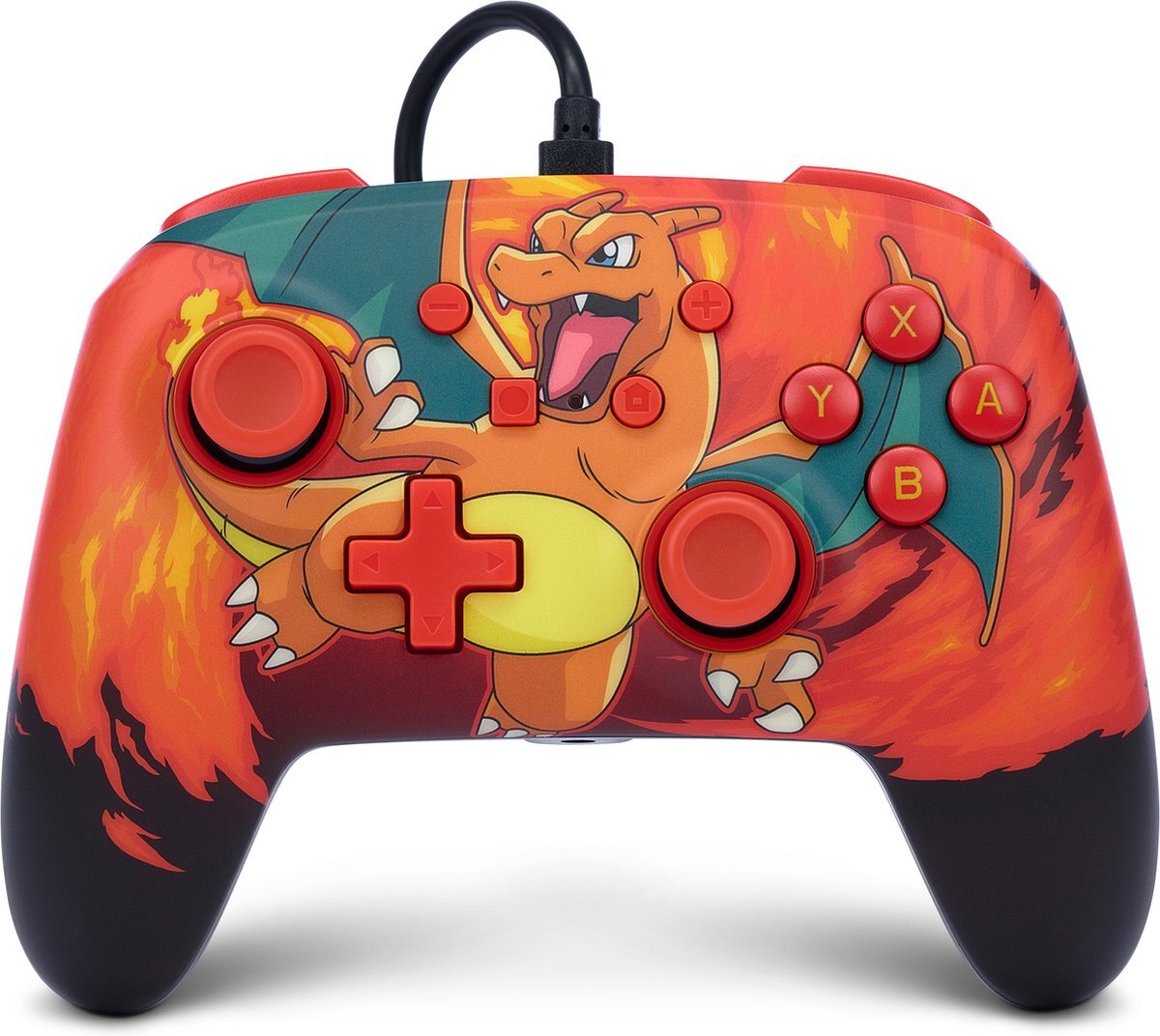 Power A Verbeterde Bedrade Controller - Nintendo Switch - Pokémon Charizard Vortex