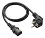 Renkforce RF-5771520 câble d'alimentation Noir 0,75 m Prise type F IEC C13