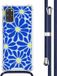 iMoshion Hoesje Samsung Galaxy S20 Plus - Cobalt Blue Flowers Connect - Back Cover met Koord