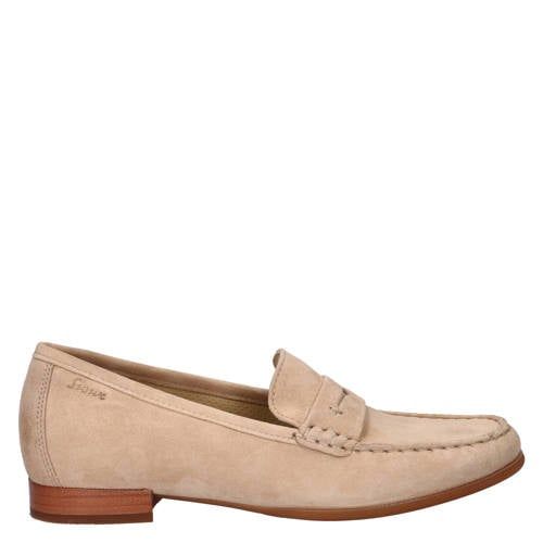 Sioux Beige Suede Loafers
