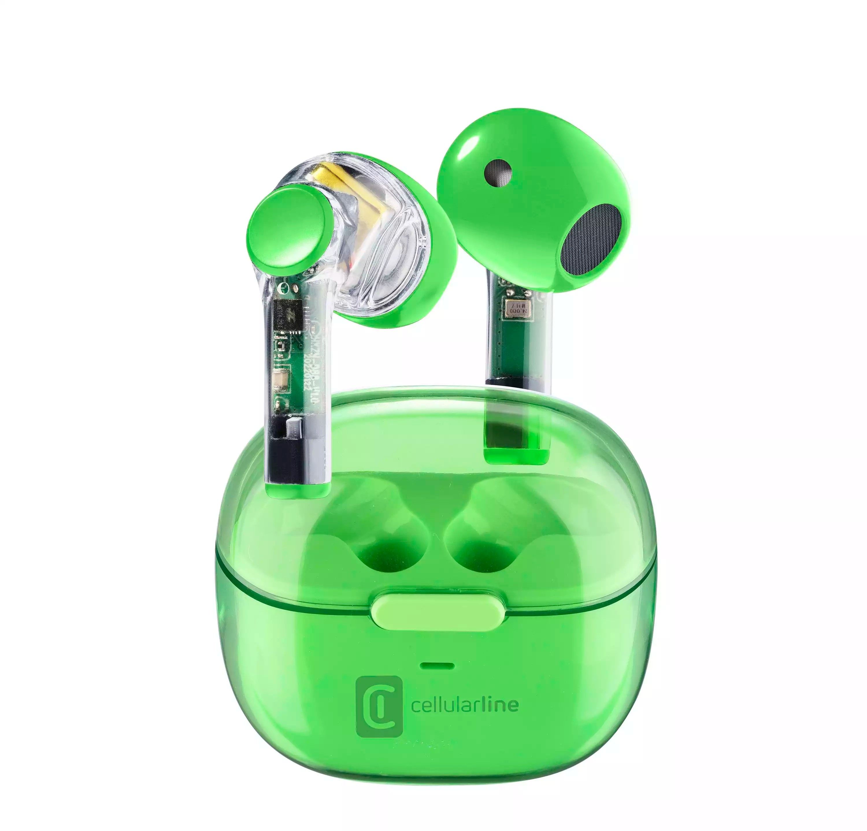 CellularLine Fine - True Wireless Stereo (TWS) - In-ear - Groen, Transparant
