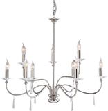 Elstead Lighting LED Kroonluchter | 9X E14 Max 60W | Dimbaar | Polished Nickel