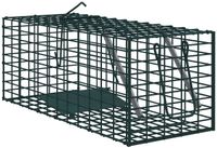 vidaXL - Dierenvallen - Groen - 31 x 13 x 12cm - Staal