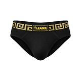 LEADER Invictus Brief Black-Gold - Heren Ondergoed - Slip - Maat M