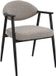 DÉJA Living Eetkamerstoel Karup - Taupe/Zwart - Set van 2