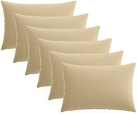 vidaXL - Kussensloop - 6 stuks - HEERLEN - Beige - 50 x 80 cm - Polyester