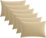 vidaXL - Kussensloop - 6 stuks - HEERLEN - Beige - 50 x 80 cm - Polyester