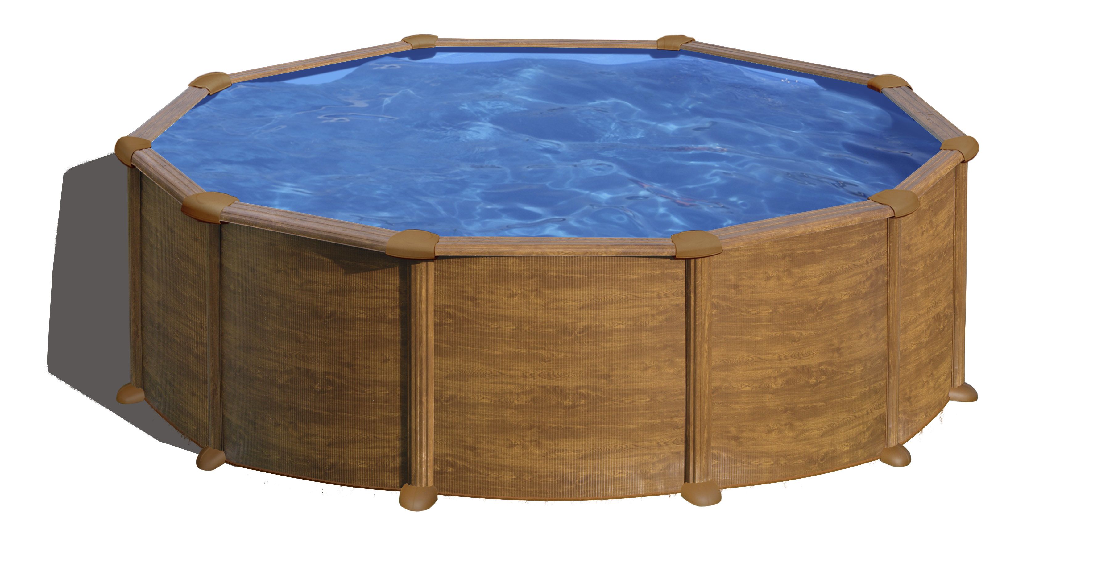 Gre Gré Pacific Stalen Zwembad Set - 460 x 120 cm - Rond - Opzetzwembad - Inclusief filterpomp