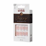 KISS Zelfklevende Kunstnagels Classy Short S - Nagels - 28 Stuks, Makkelijk aan te brengen