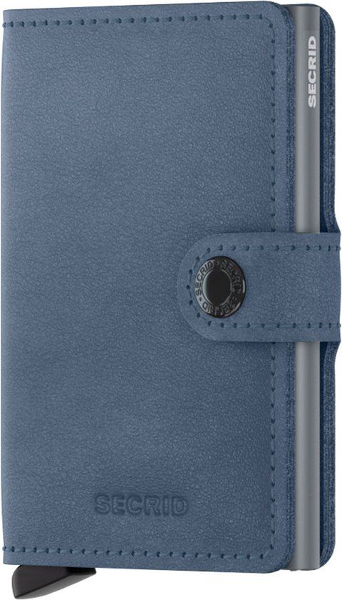 Secrid Miniwallet Original Card Holder - Blue - Faux Leather - RFID