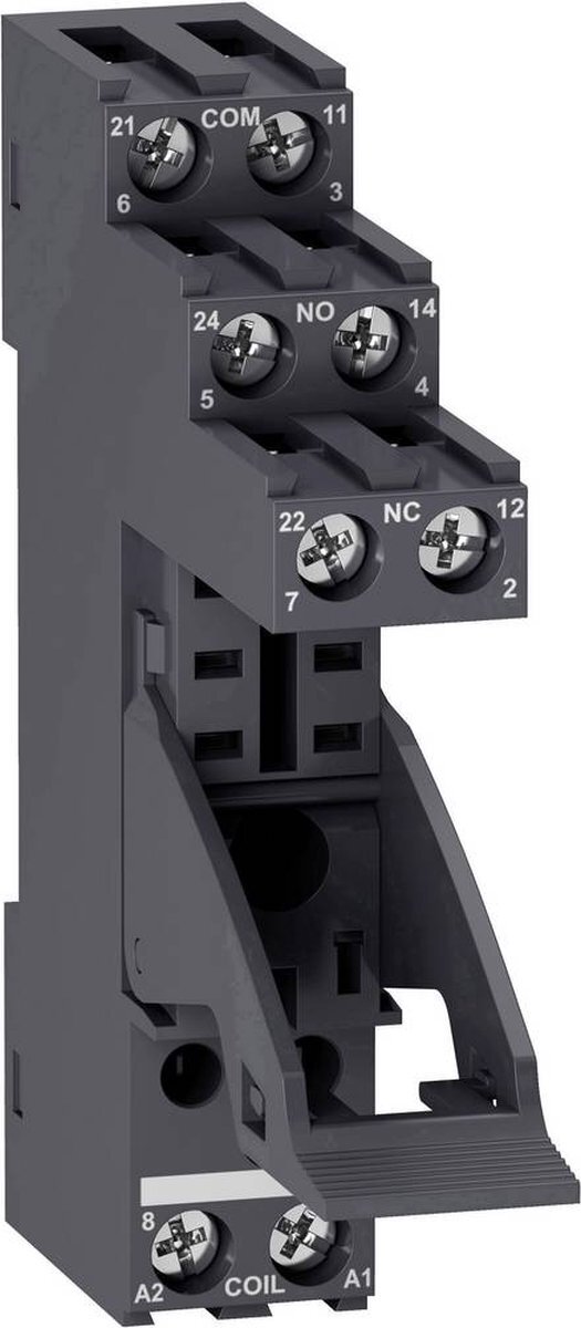 Schneider RGZE1S48M fitting voor Rxg2, gescheiden contact-rangschikking, 5 A, 250 V, schroefklem, beugel