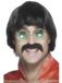 Smiffys Verkleedpruik - Beatles look - 60s en 70s - heren/mannen - feestpruik - zwart - John Lennon look