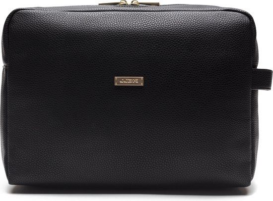 JJDK Make-up/toilettas Anna Marie 30 X 27 Cm Polyurethaan Zwart