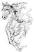 Stijlvol zwart decoratief metalen wandaccessoire, 41 x 66 cm