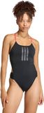 Adidas Performance Ripstream 3-Stripes Tie-Back Badpak - Dames - Zwart
