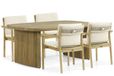 Santika Furniture Santika Suka/Falcon 180 cm dining tuinset 5-delig