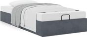 Maison Exclusive - Cadre de lit ottoman sans matelas gris foncé 100x200 cm velours