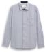 Tom Tailor Heren Overhemd Slim Fit Katoen Lange Mouw Blauw Gestreept Maat M