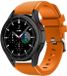 Strap-it Bracelet de montre connectée en silicone - Convient pour Samsung Galaxy Watch 4 Classic 42mm - Orange