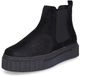 Tamaris Chelsea enkellaarzen voor dames, uitneembare zool, zwart 001, 37 EU