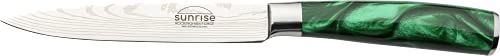 Rockingham Forge Sunrise Collection 5" Utility Knife - Emerald Green