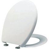 Alterna Abattant WC Uniform Blanc 46,5 x 37 cm 2 charnières inox