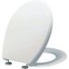 Alterna Abattant WC Uniform Blanc 46,5 x 37 cm 2 charnières inox