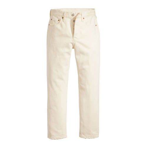 Levi's Cropped High Waist Cropped Jeans - Ecru