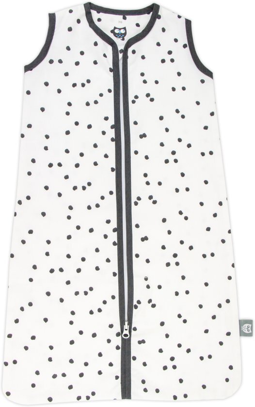 Briljant Baby Zomerslaapzak - 90 cm - Spots - iron antraciet