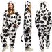 Boland Kostuum Koe (max. 1.95 m) Volwassenen Unisex Polyester Wit Ritssluiting Onesie
