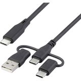 Renkforce RF-6615906 Câble USB USB 2.0 0,5 m USB C 60 W Noir
