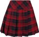Heartless Zorya rok Korte rok rood-zwart XL Polyester Dames - Gothic, Rock wear