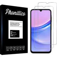 Phonillico® Samsung Galaxy A15 4G / A15 5G Gehard Glas Screenprotector [Pack 2]
