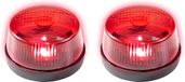 Widmann Lampe gyrophare de police rouge LED avec sirène 7 cm - 2x