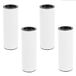 Wagner TENO meubelpoot/tafelpoot/meubelvoet starterset 4-delig - Ø 30 x 90 mm, incl. QuickClick® glijders en accessoires, staal gepoedercoat wit - 12161204