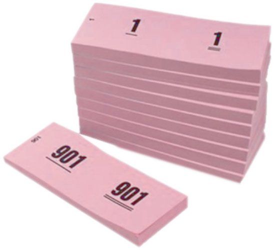 White label Haza Witbaard - Garderobe blok roze - Nummer 1-1000