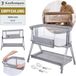 Lionelo Luna - Babybedje - Co-sleeper - Grijs - Inclusief Matras - Verstelbaar
