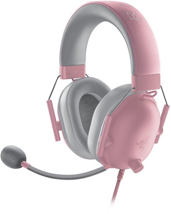 Razer Blackshark V2 X - Gaming Headset - 7.1 Surround - Noise Cancelling - Xbox S|X - Quartz Roze